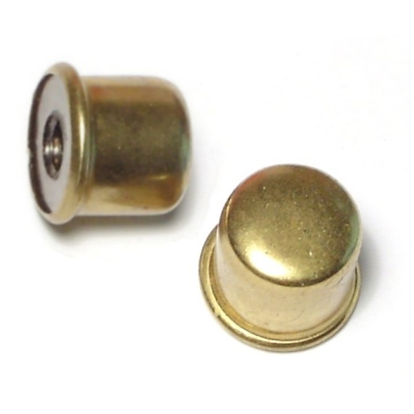 Midwest Fastener 3/4" Brass Bracket Caps 6PK 64588